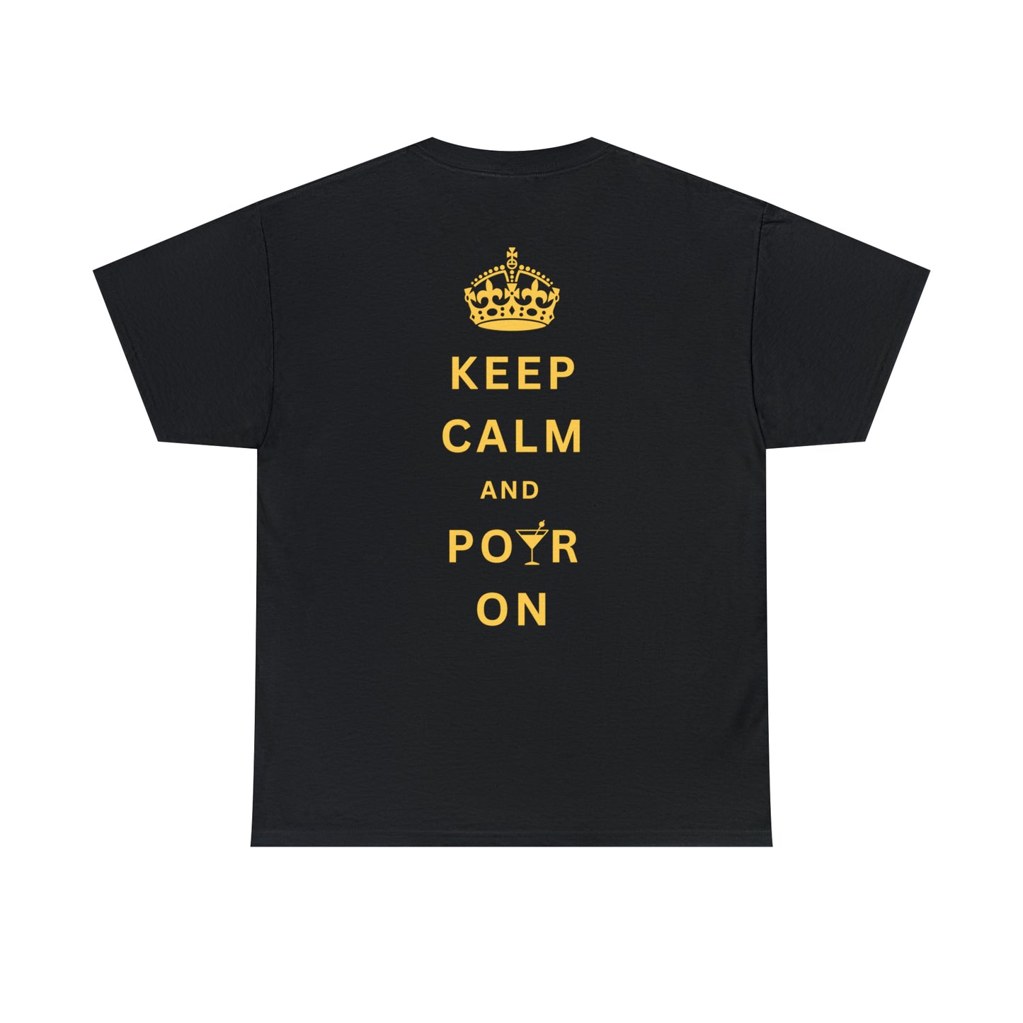 Keep Calm and Pour On - Yellow Martini