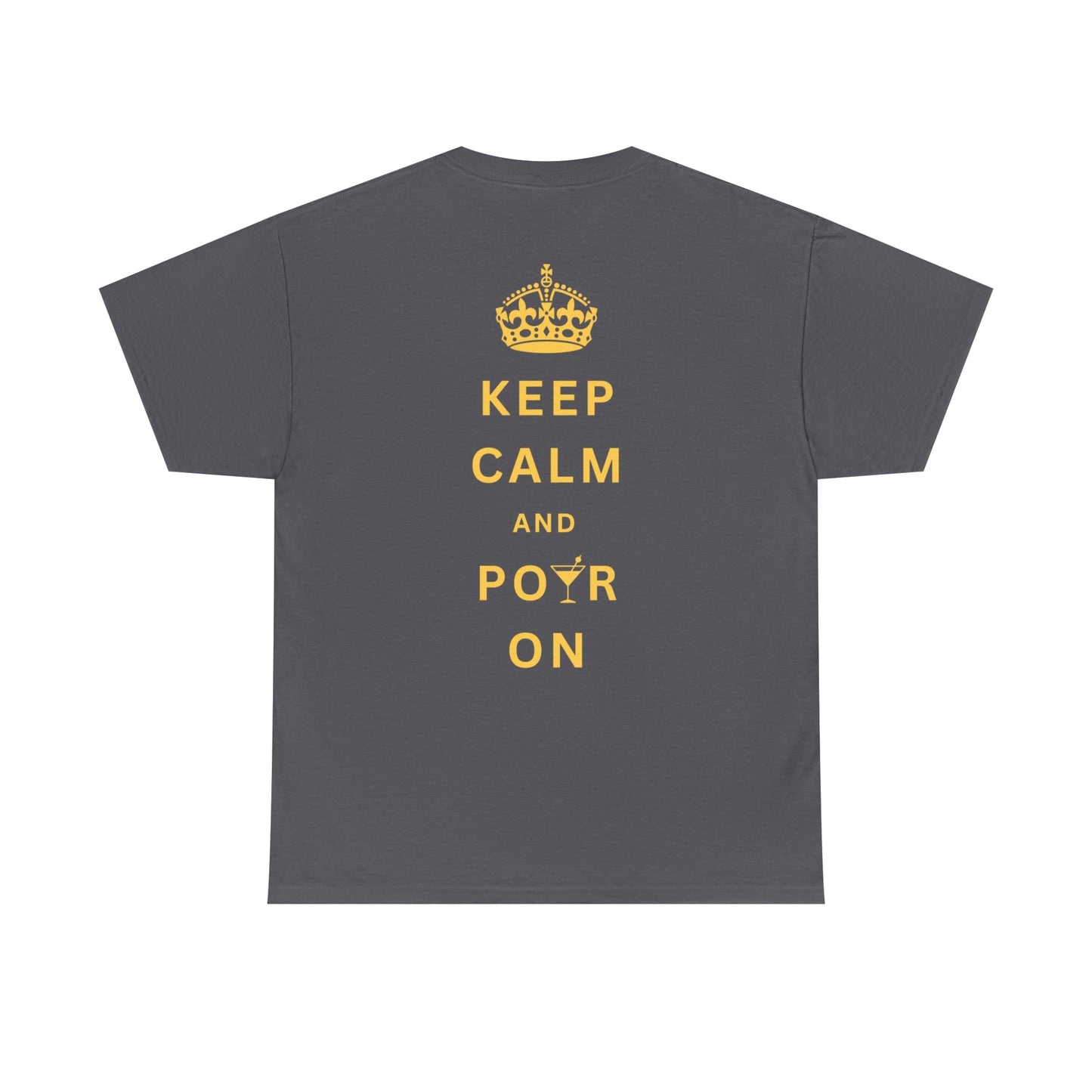 Keep Calm and Pour On - Yellow Martini