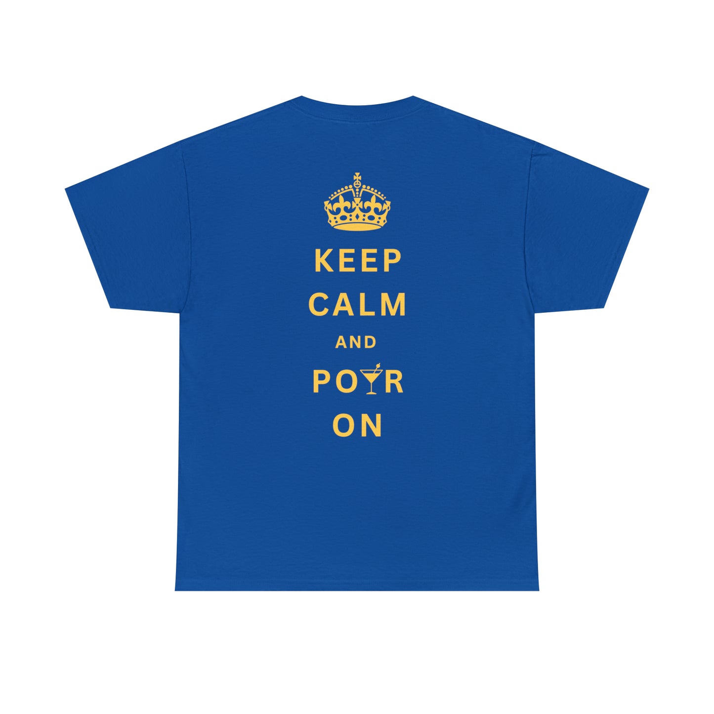 Keep Calm and Pour On - Yellow Martini